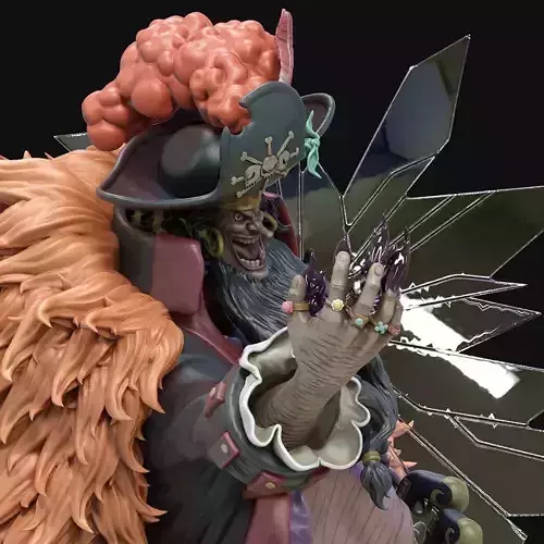 MARSHALL D TEACH BLACK BEARD 3D print model