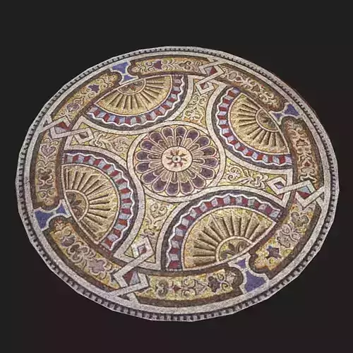 Medieval Round Tapestry Design Eight