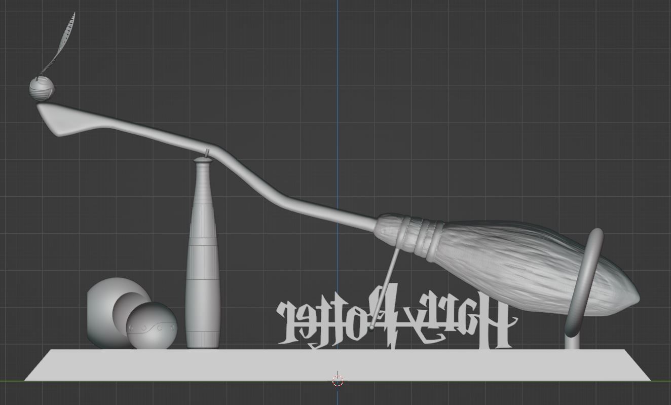 Quadribol 3D print model_2