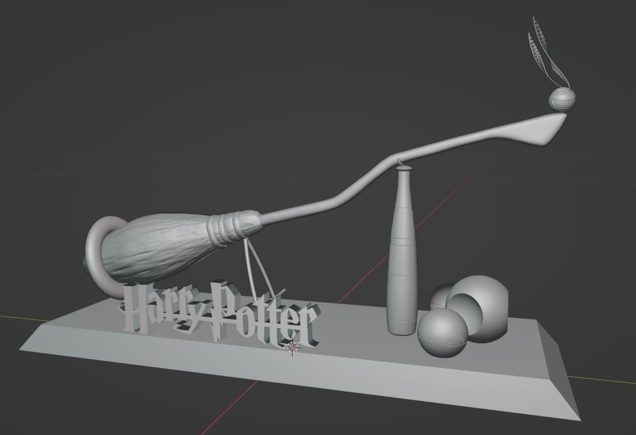 Quadribol 3D print model_4