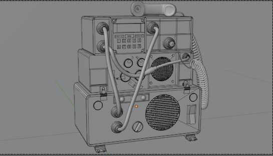 3d military radio Free low-poly 3D model_3
