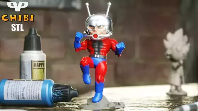Ant-Man Chibi STL for 3D Printing ChibiSTL 3DXM