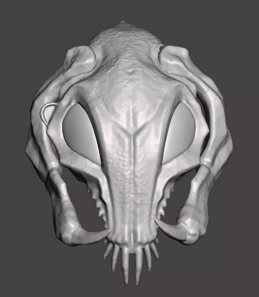 Alpha Predator Full Scale Bio Mask Helmet - STL for printing 3D print model