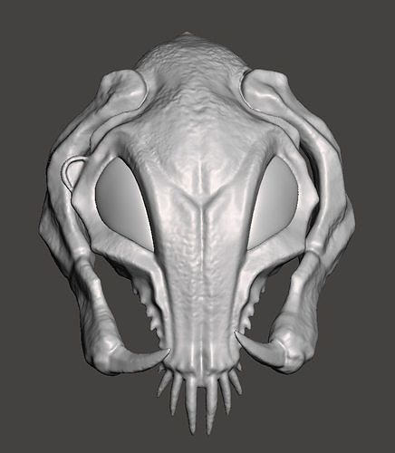 Alpha Predator Full Scale Bio Mask Helmet - STL for printing 3D print model