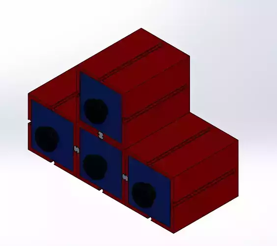 Modular Cuboid Storage 3D print model