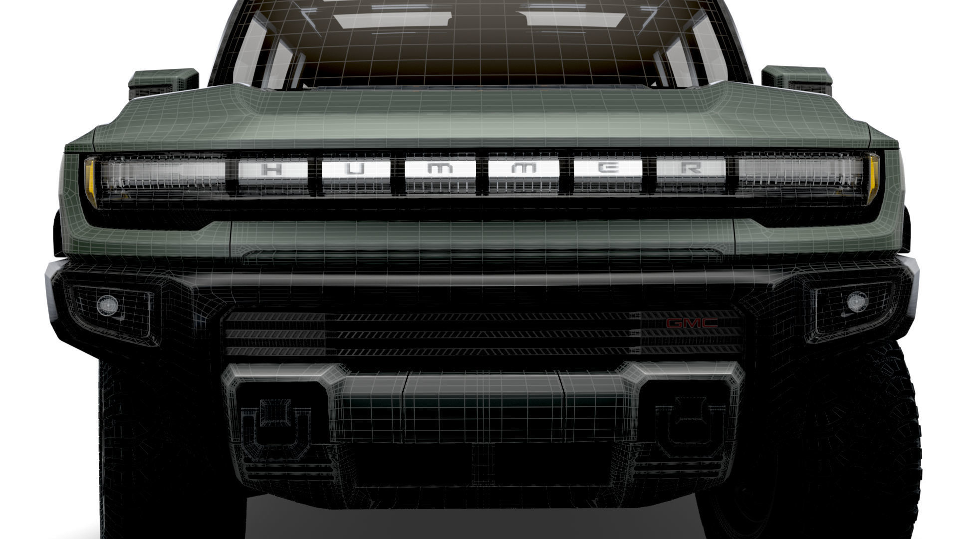 Hummer EV GMC SUV Crawler 2024 3D model_19