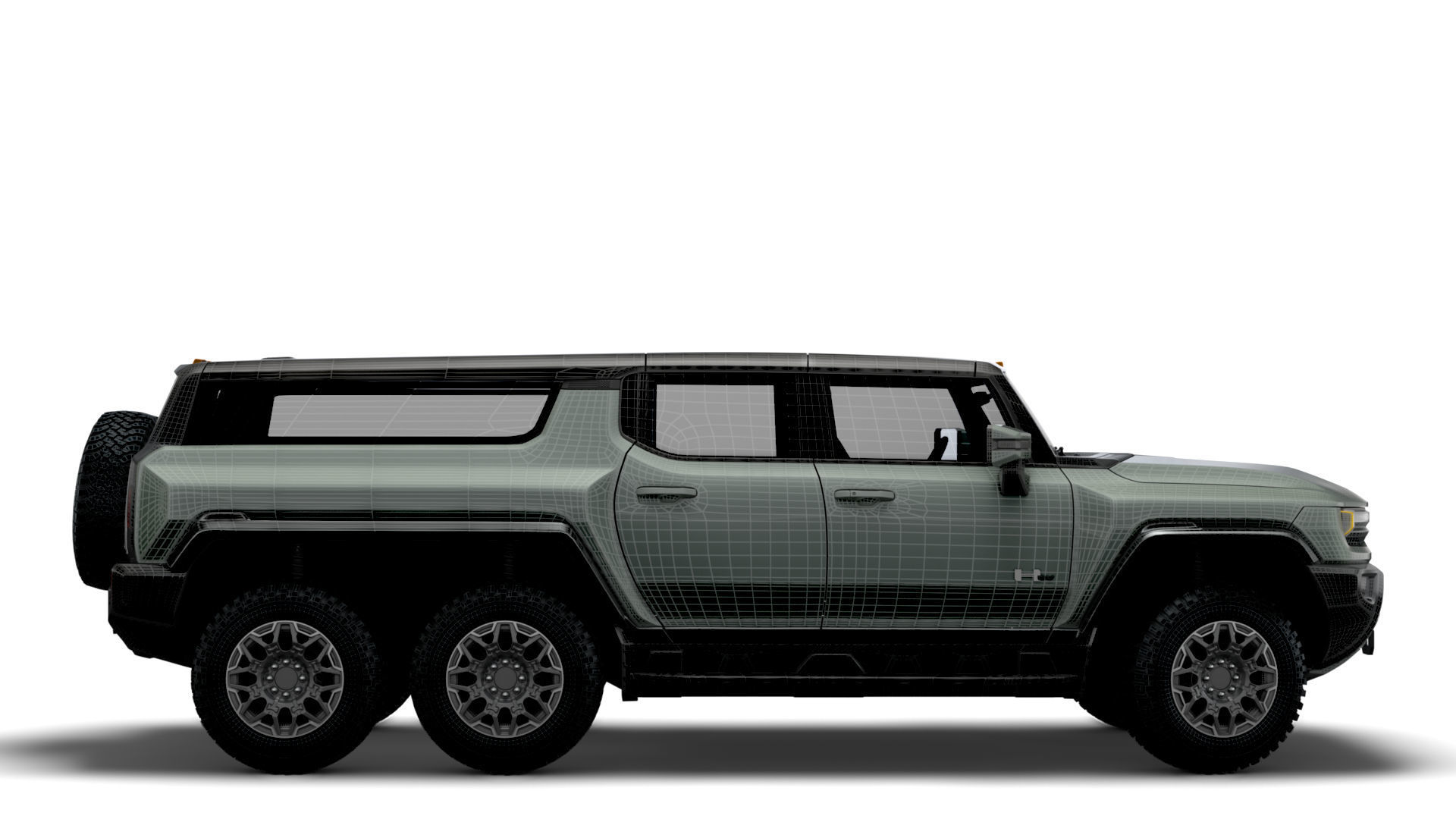 Hummer EV GMC SUV Crawler 2024 3D model_13