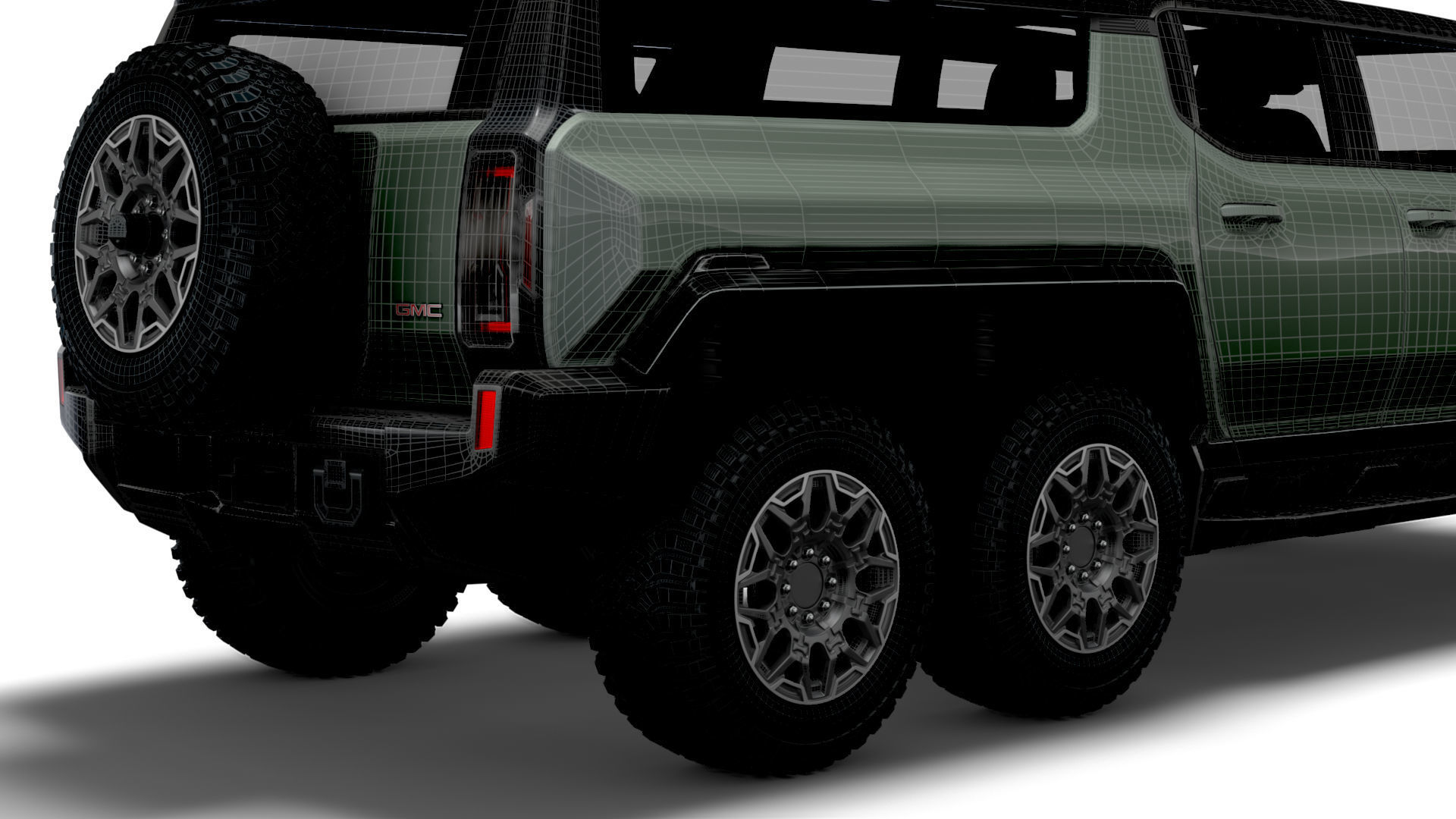Hummer EV GMC SUV Crawler 2024 3D model_23
