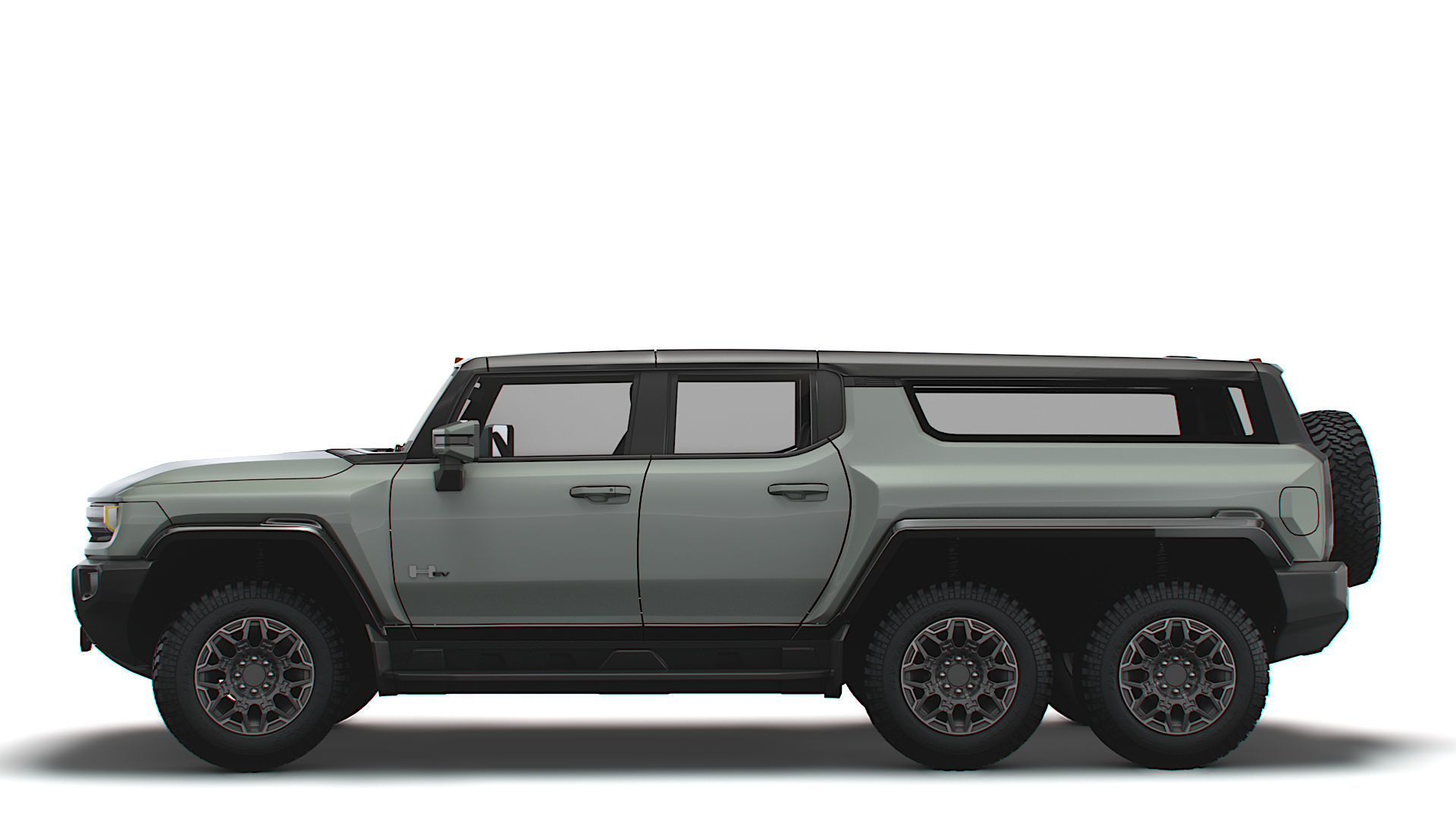 Hummer EV GMC SUV Crawler 2024 3D model_4