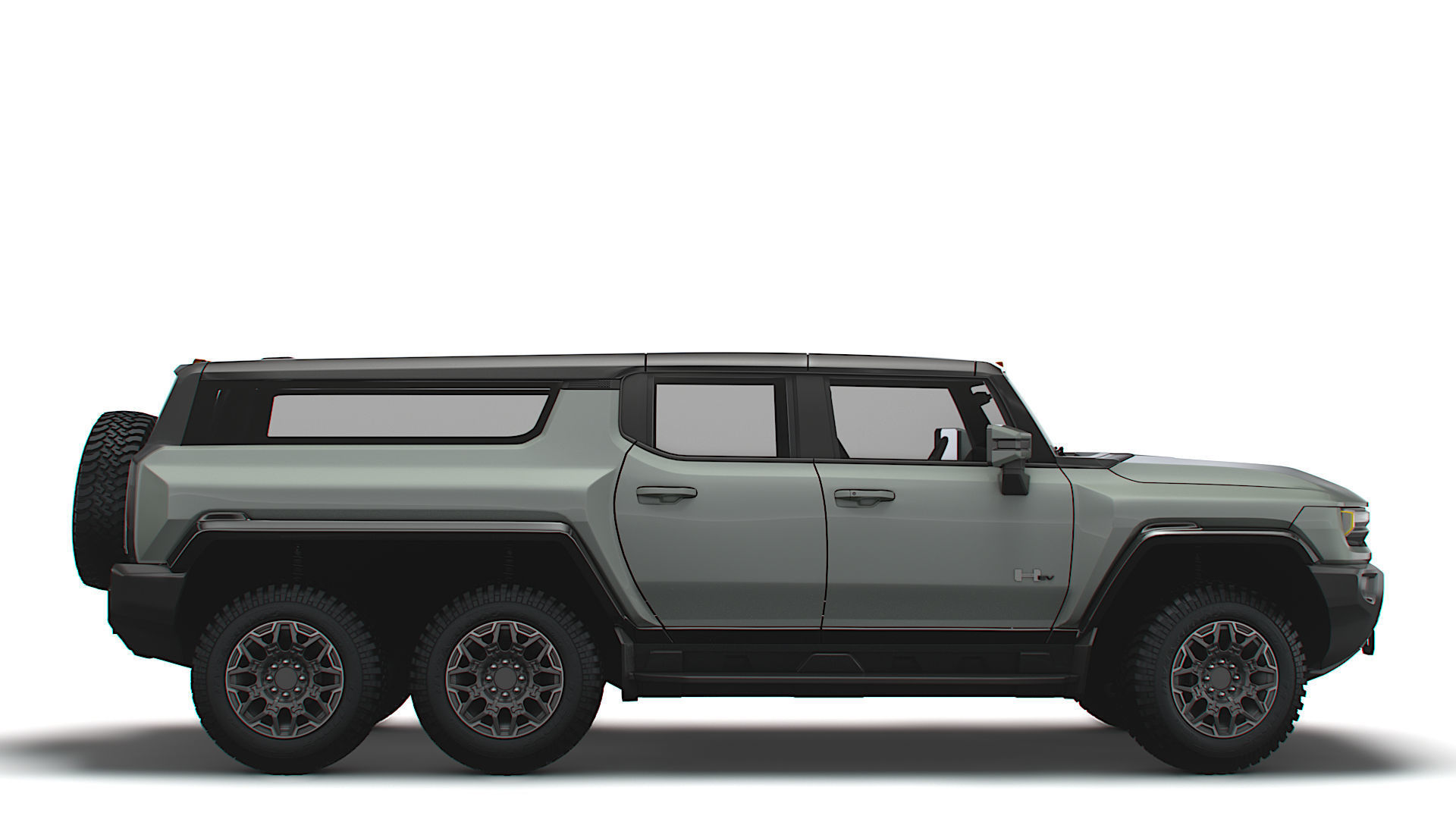 Hummer EV GMC SUV Crawler 2024 3D model_1