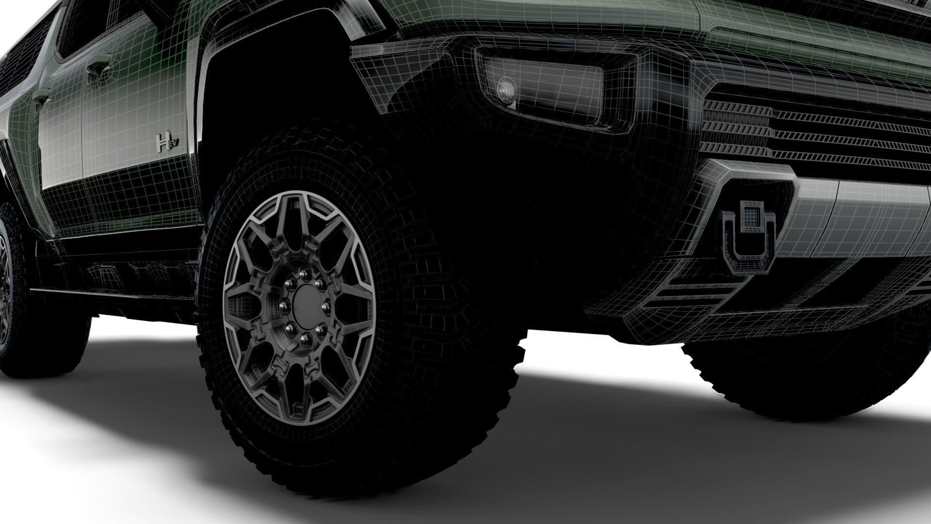 Hummer EV GMC SUV Crawler 2024 3D model_17