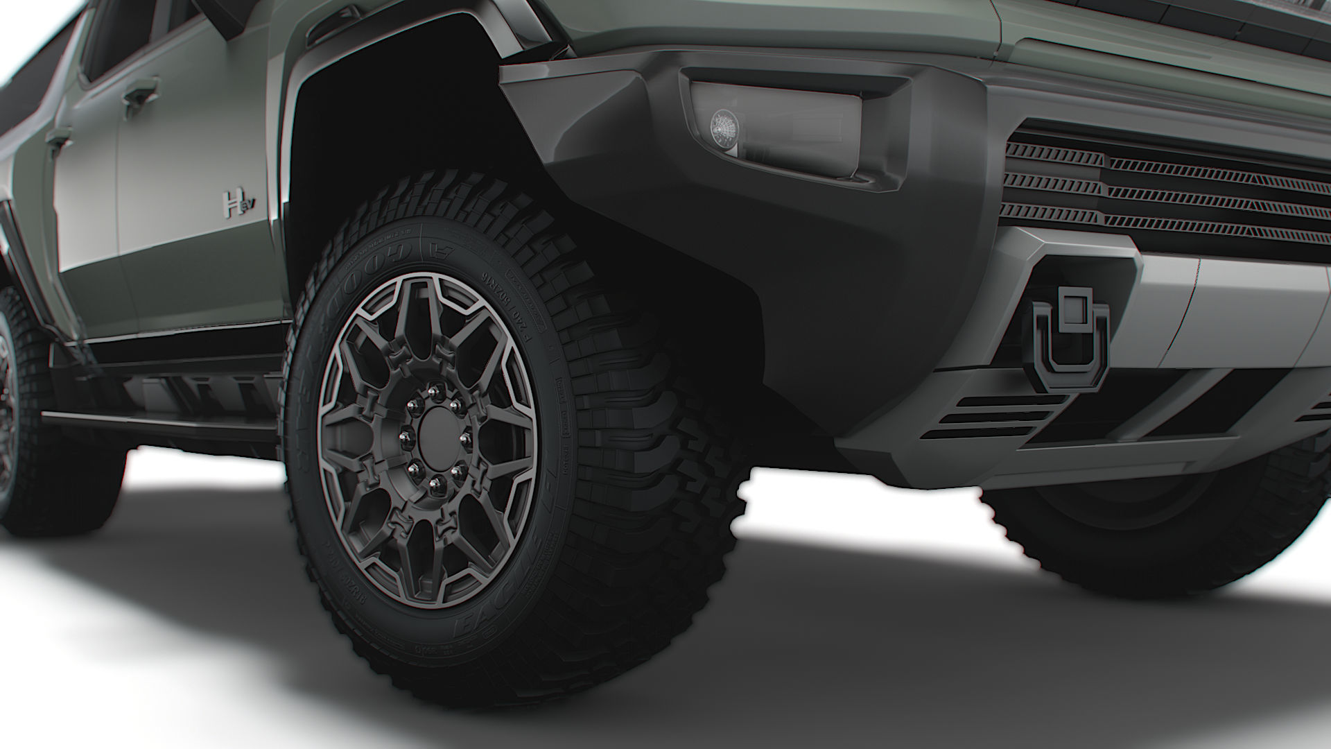 Hummer EV GMC SUV Crawler 2024 3D model_5