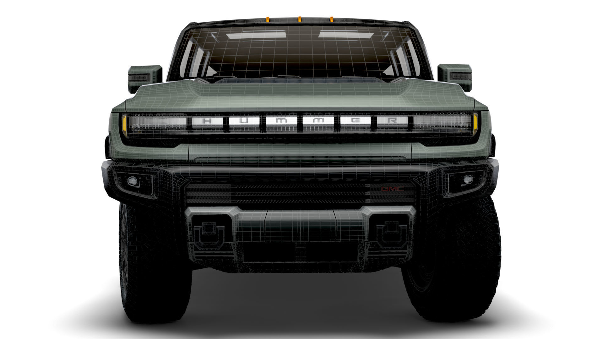 Hummer EV GMC SUV Crawler 2024 3D model_18