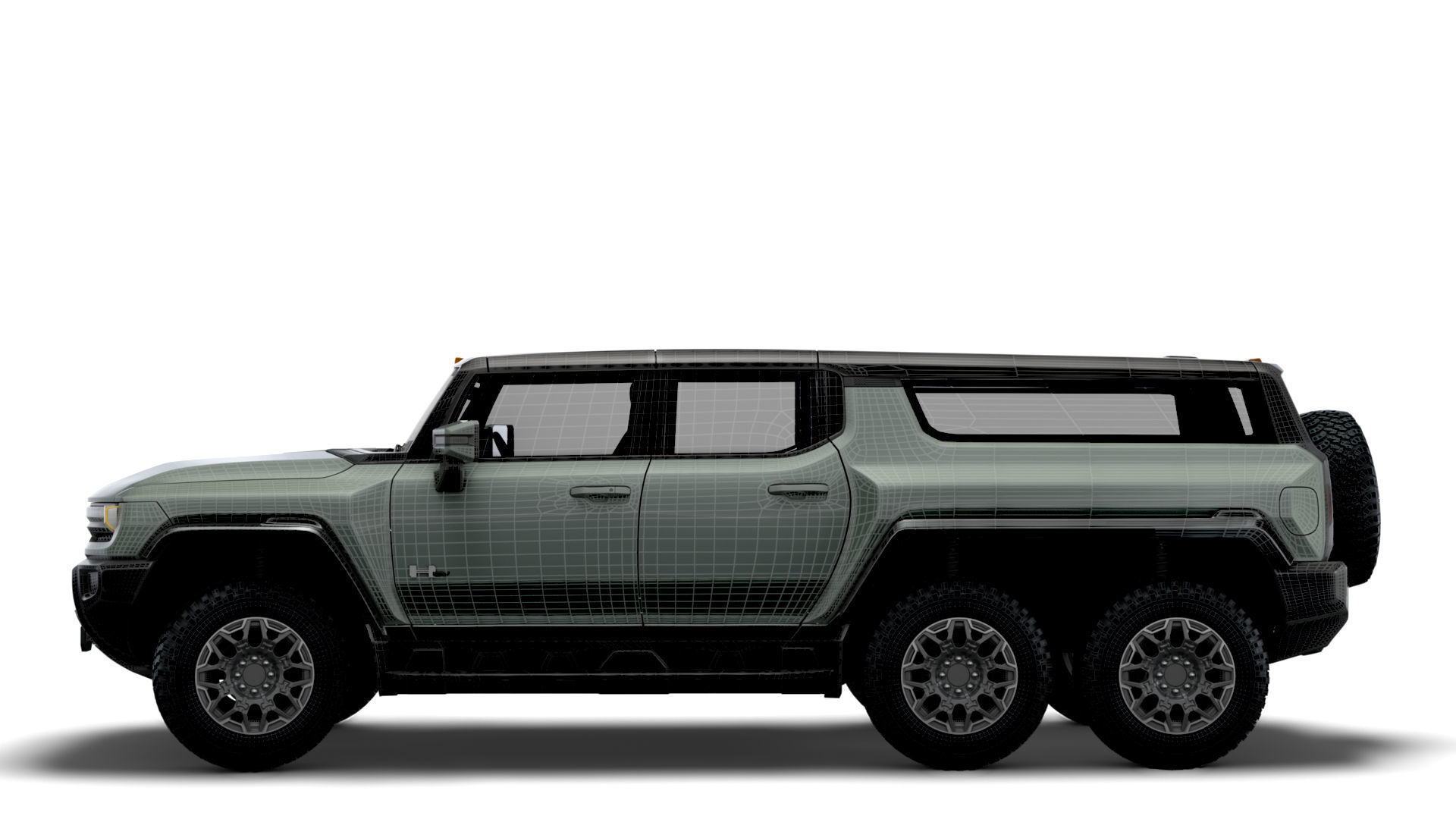 Hummer EV GMC SUV Crawler 2024 3D model_16