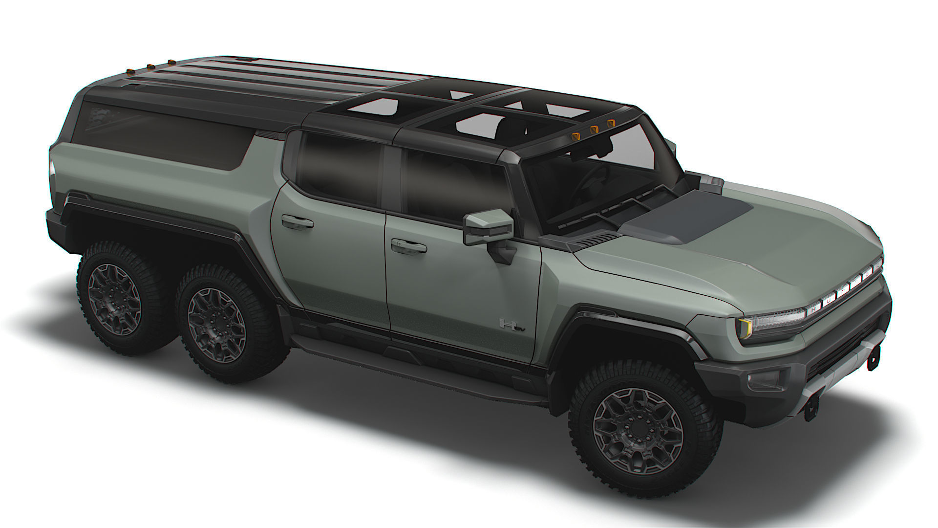 Hummer EV GMC SUV Crawler 2024 3D model_8