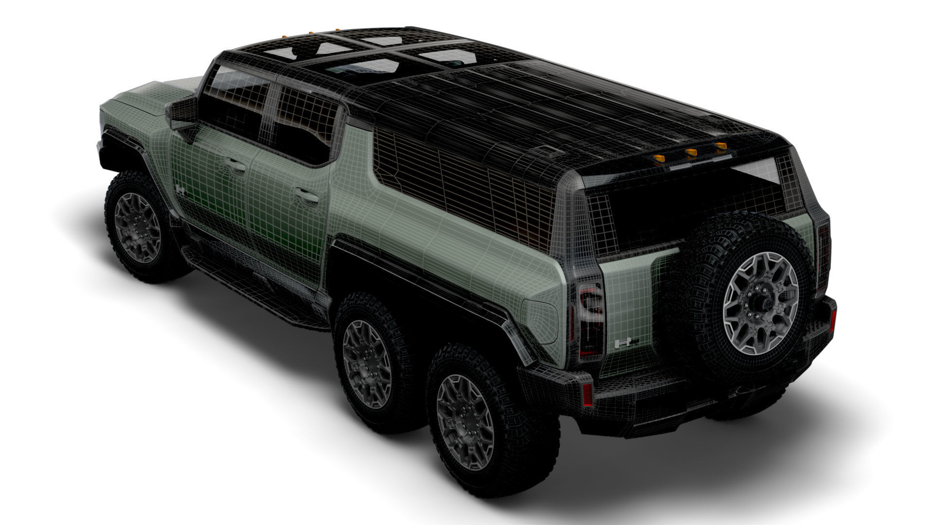 Hummer EV GMC SUV Crawler 2024 3D model_15