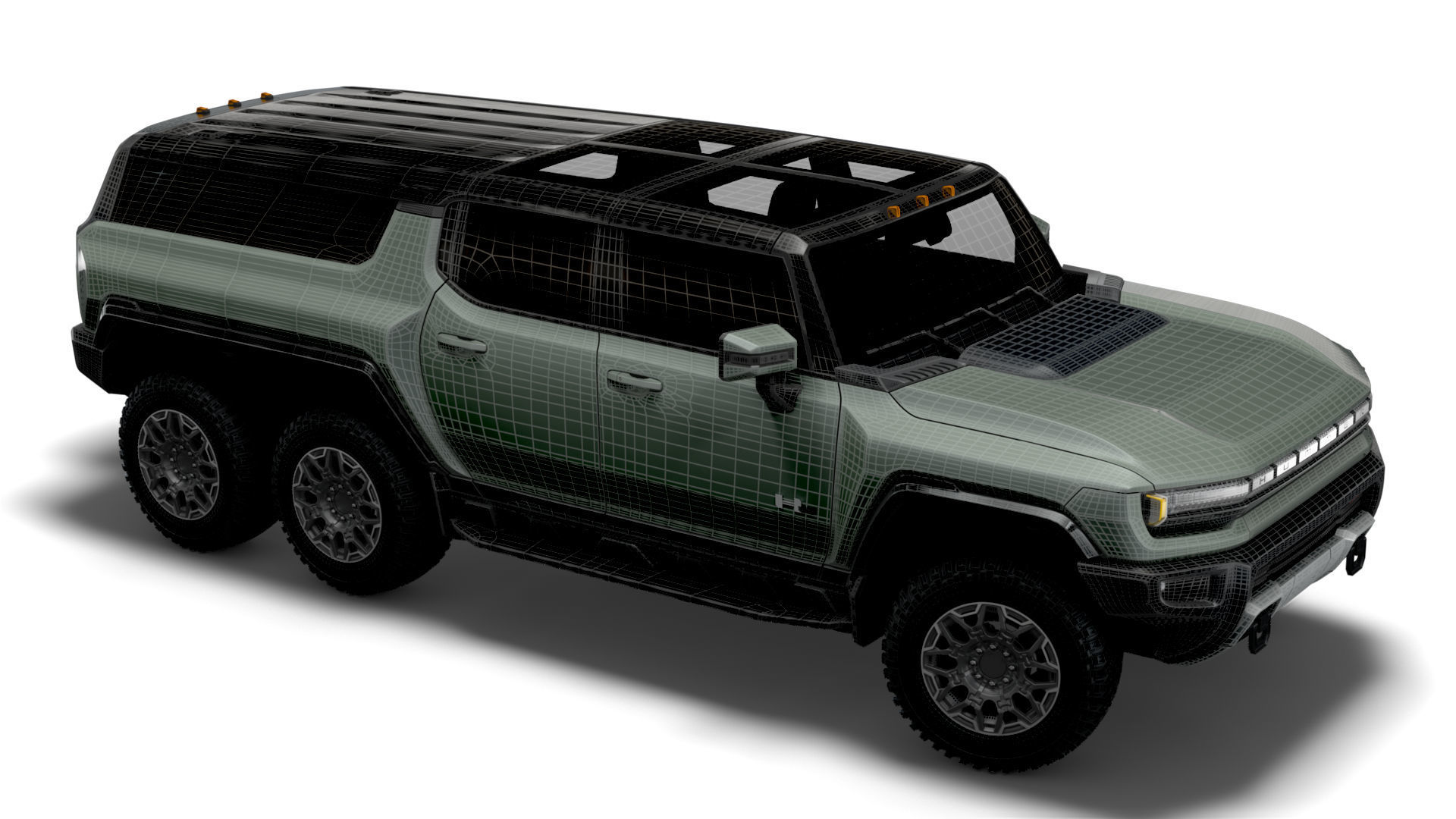 Hummer EV GMC SUV Crawler 2024 3D model_20