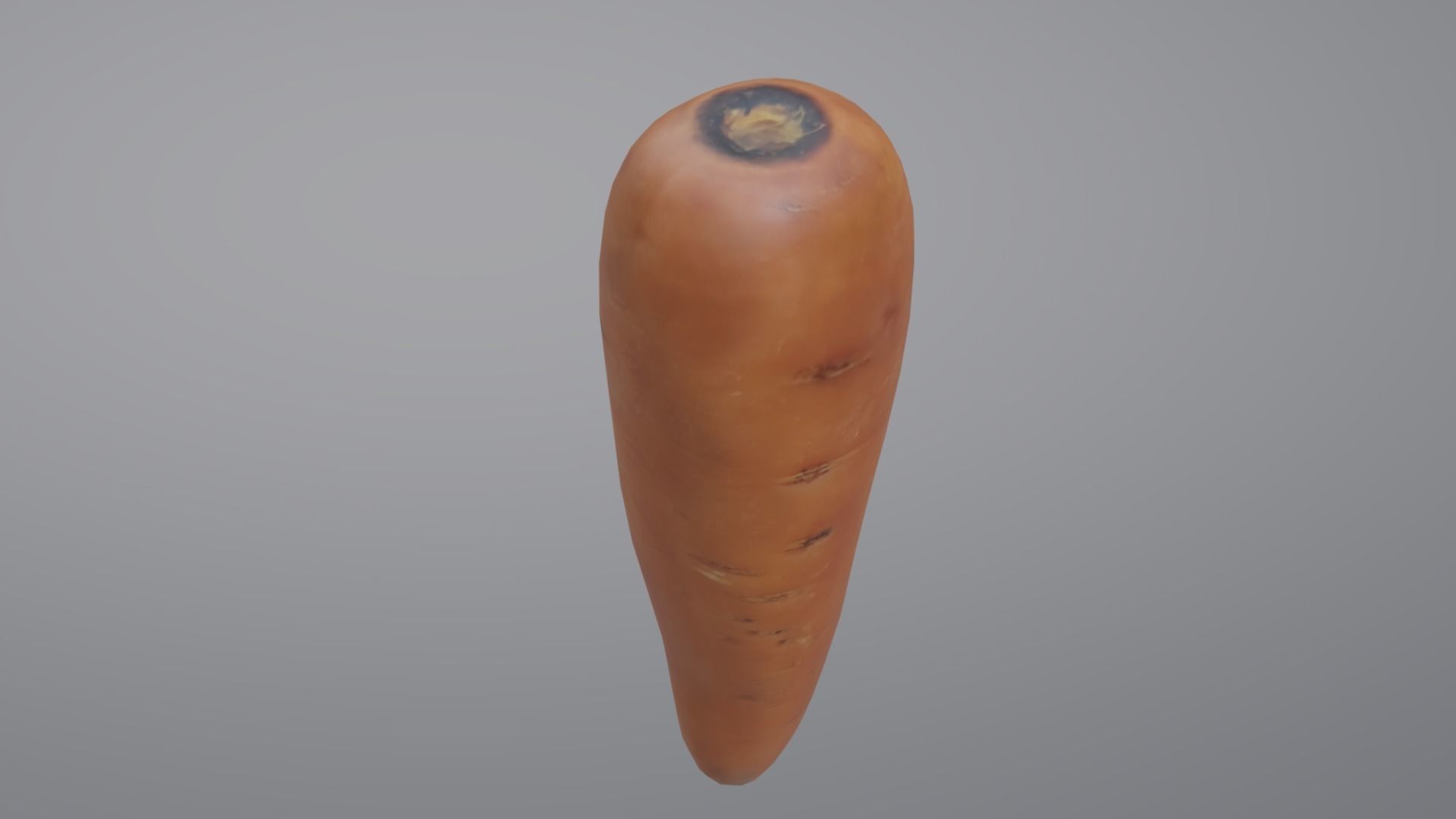 Carrot two carrots Low-poly 3D model_1
