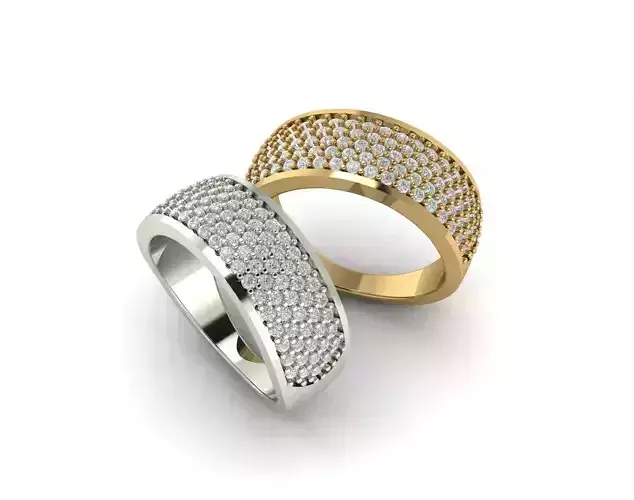 Diamond Micropave setting  band