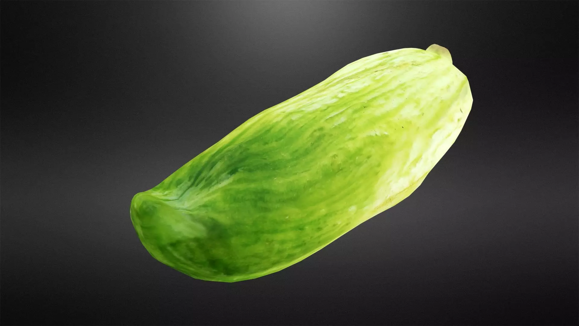 Stew cucumber Low-poly 3D model
