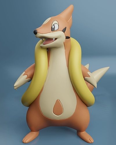 Pokemon - Floatzel 3D print model