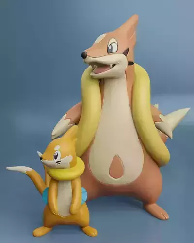 Pokemon - Buizel and Floatzel 
