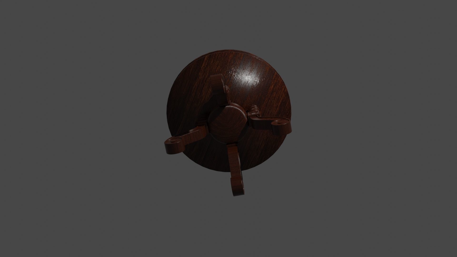 Medieval Table 3D model_2