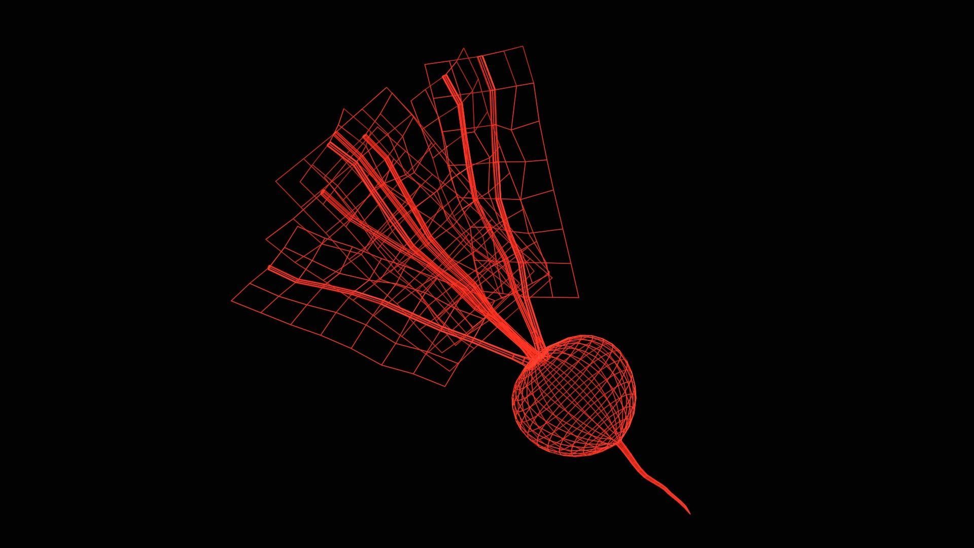 Radish with leaves Low-poly 3D model_6