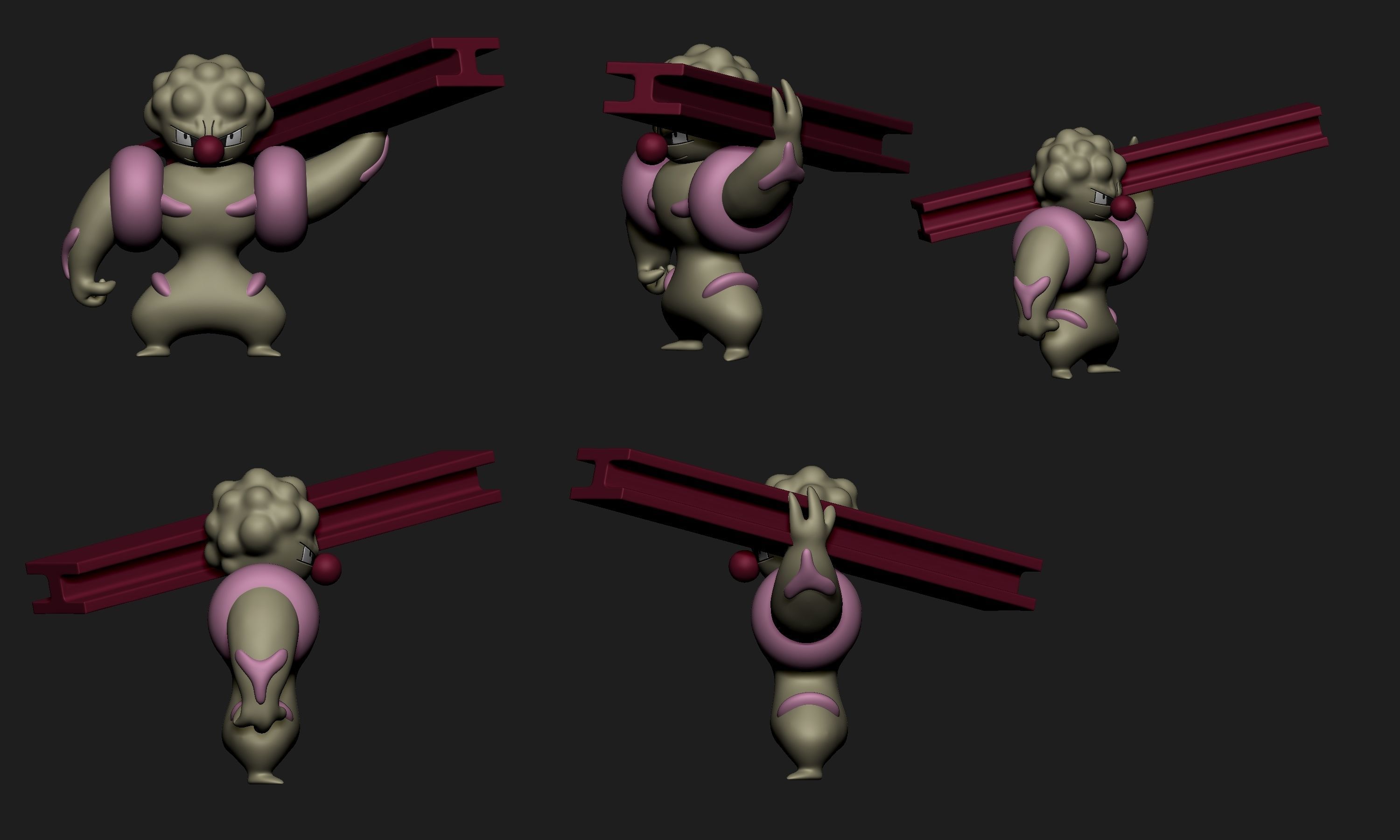 Pokemon - Gurdur 3D print model_2