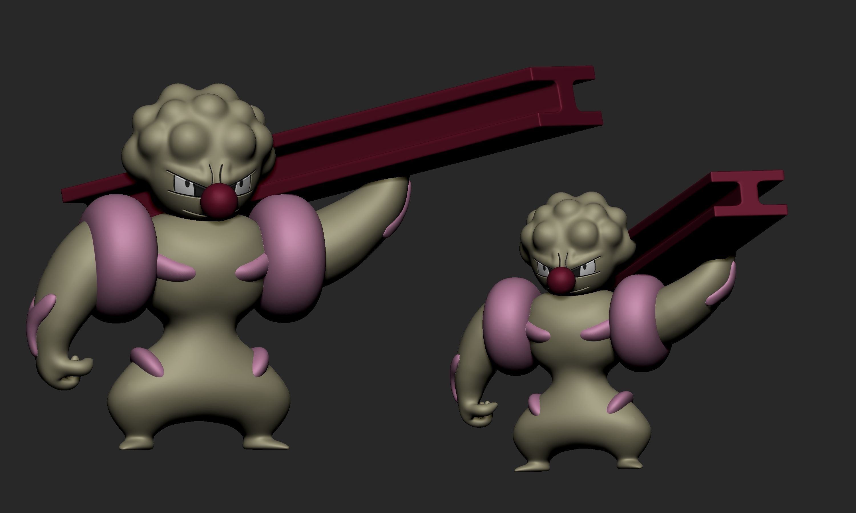 Pokemon - Gurdur 3D print model_4