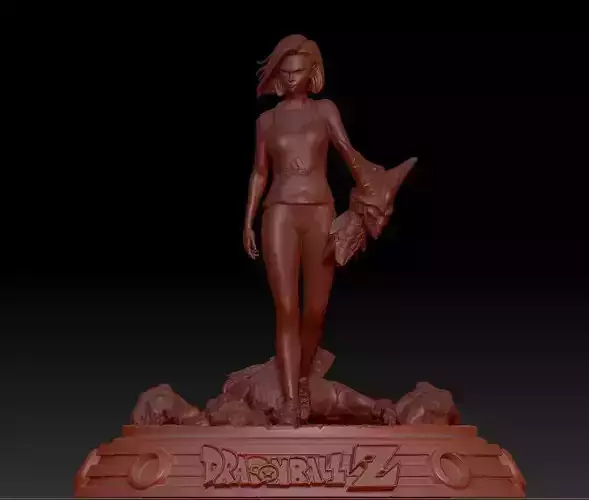 Android 18 Korean version of fan art Free 3D print model