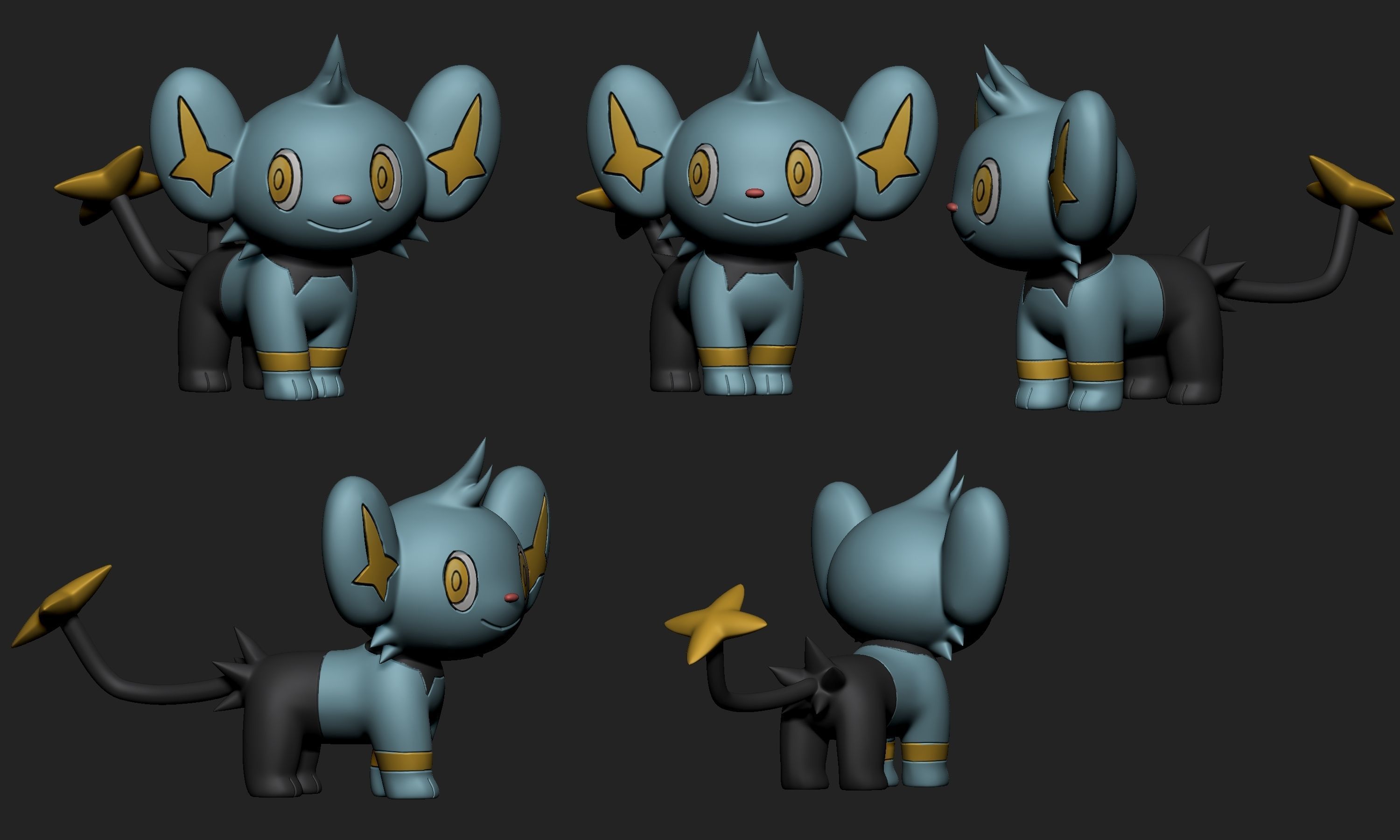 Pokemon - Shinx 3D print model_3
