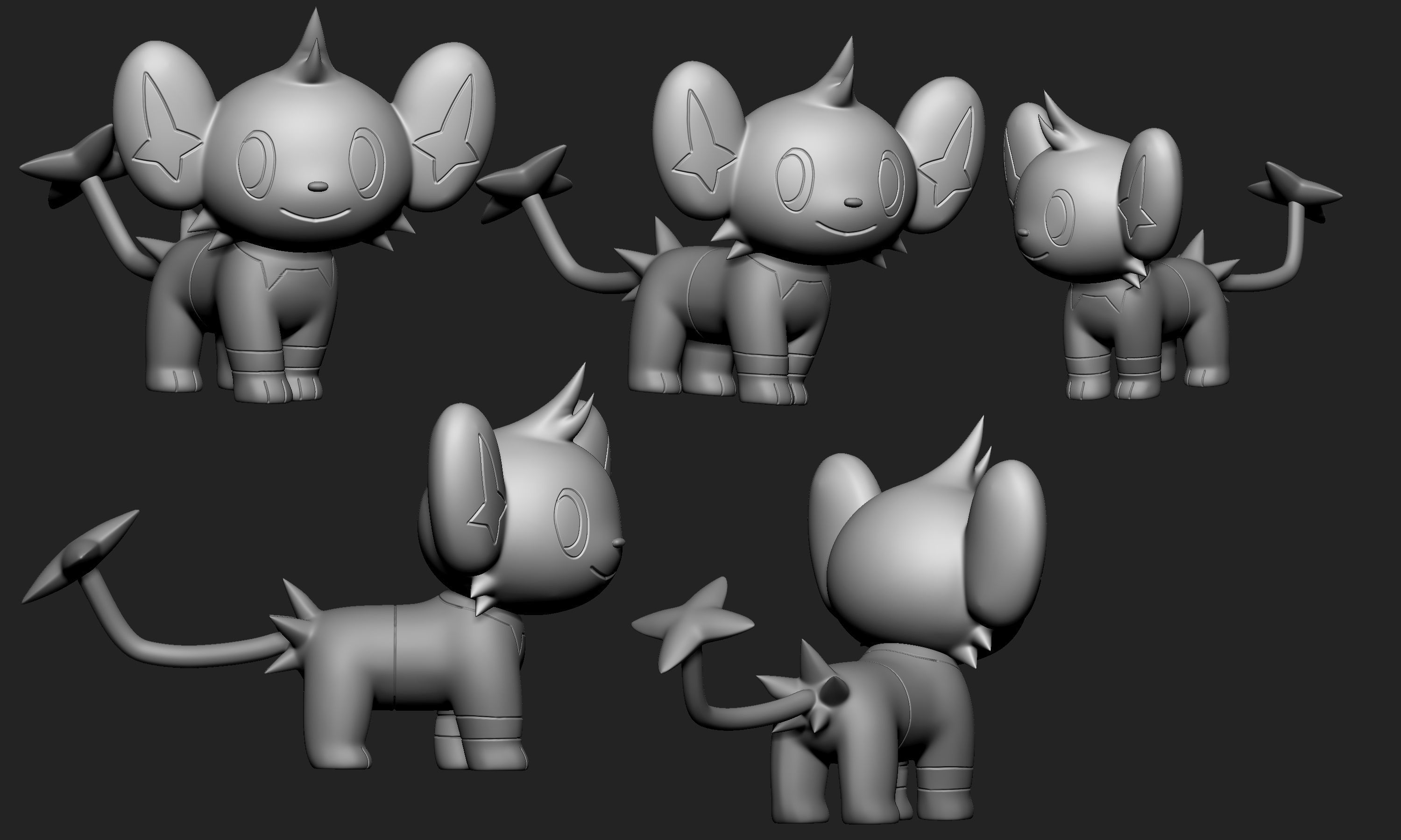 Pokemon - Shinx 3D print model_2
