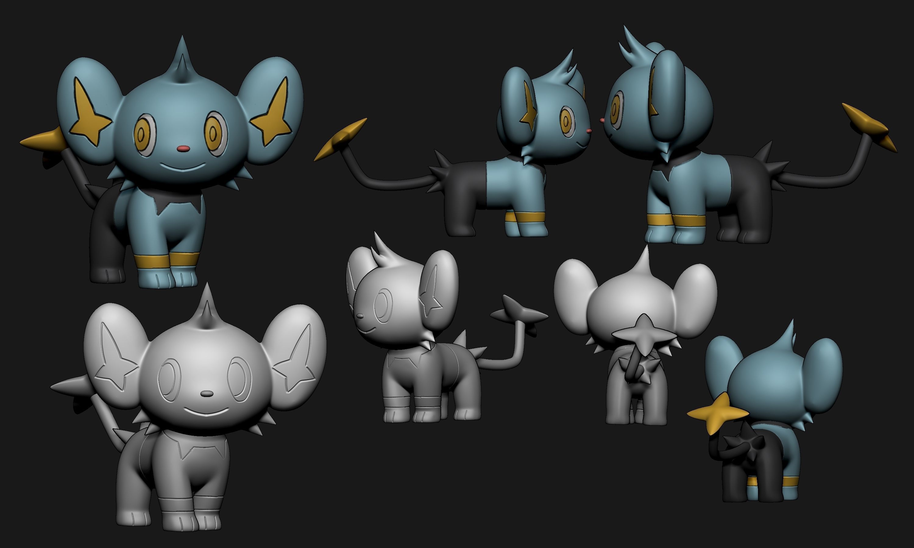 Pokemon - Shinx 3D print model_1