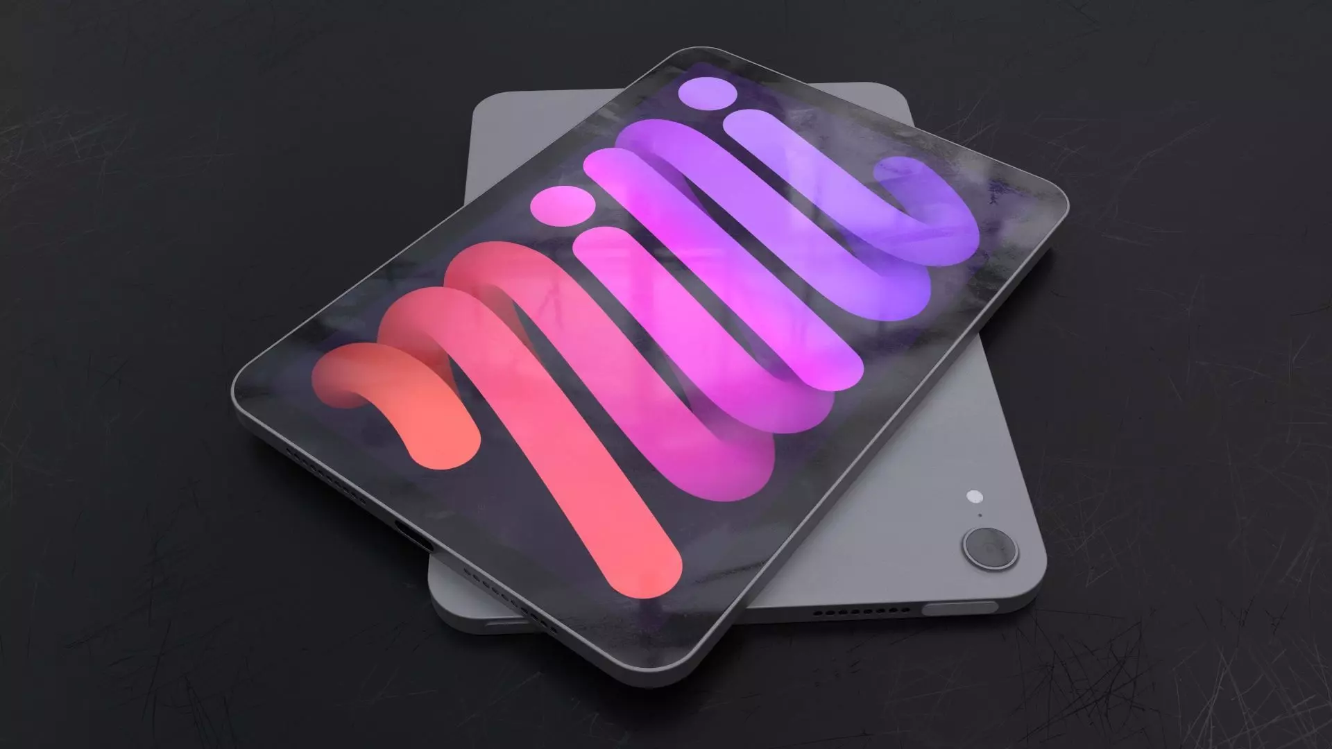 Apple Ipad Mini 2021 - Silver Low-poly 3D model_0