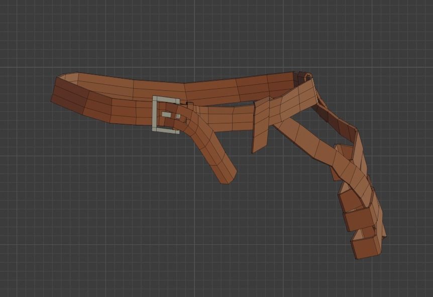 Low Poly Adventurer animated character holding sword Free low-poly 3D model_25