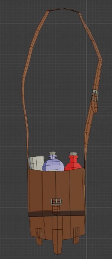 Low Poly Adventurer animated character holding sword Free low-poly 3D model_19