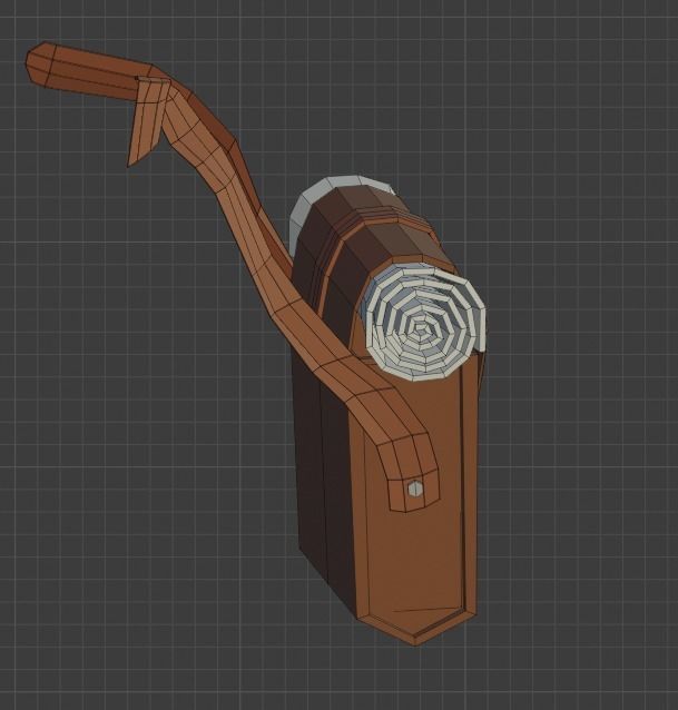 Low Poly Adventurer animated character holding sword Free low-poly 3D model_17