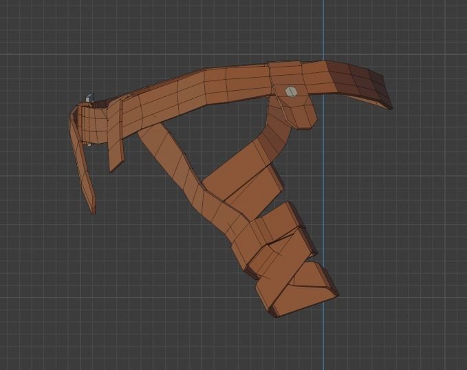 Low Poly Adventurer animated character holding sword Free low-poly 3D model_26