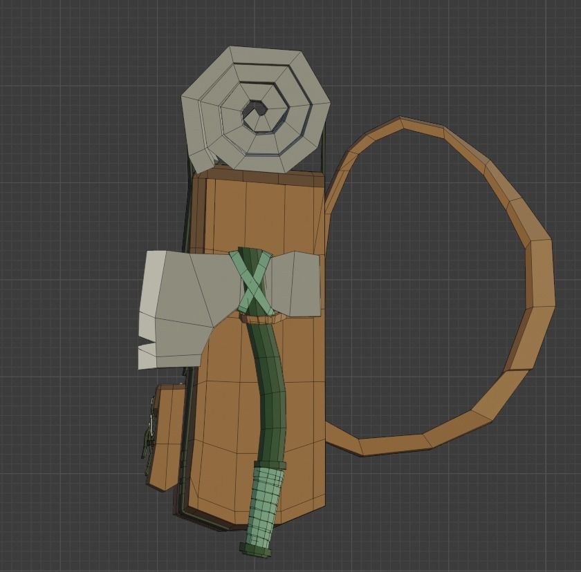 Low Poly Adventurer animated character holding sword Free low-poly 3D model_15