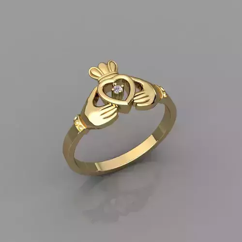 Heart Hand Ring 3d Model and render Detail  3D print model Heart Hand Ring 3d Model and render Detail  3D print model