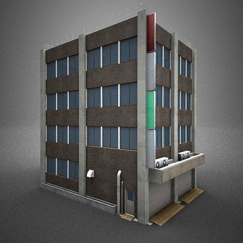Japan building 09 model in Lightwave 3D 3D model