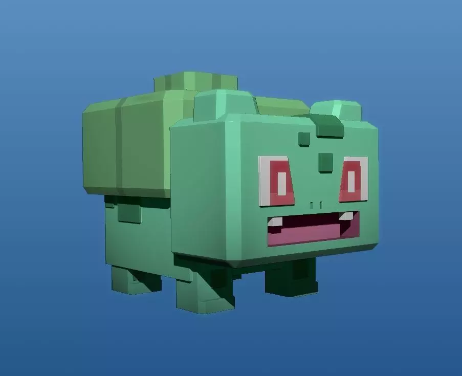 Pokemon Quest - PM01 Bulbasaur Free 3D print model