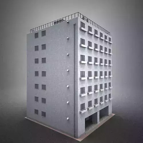 Japan building 10 model in Lightwave 3D