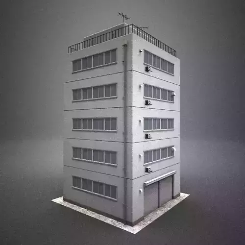 Japan building 11 model in Lightwave 3D