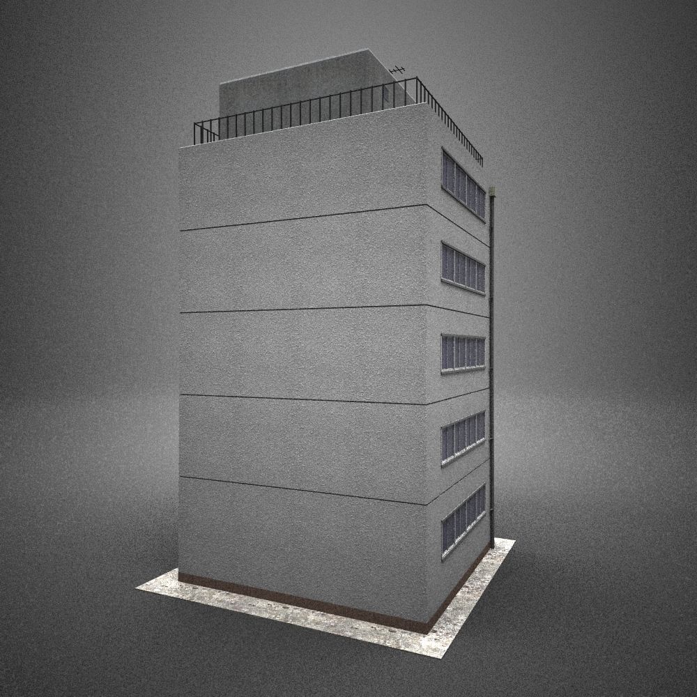 Japan building 11 model in Lightwave 3D 3D model_3