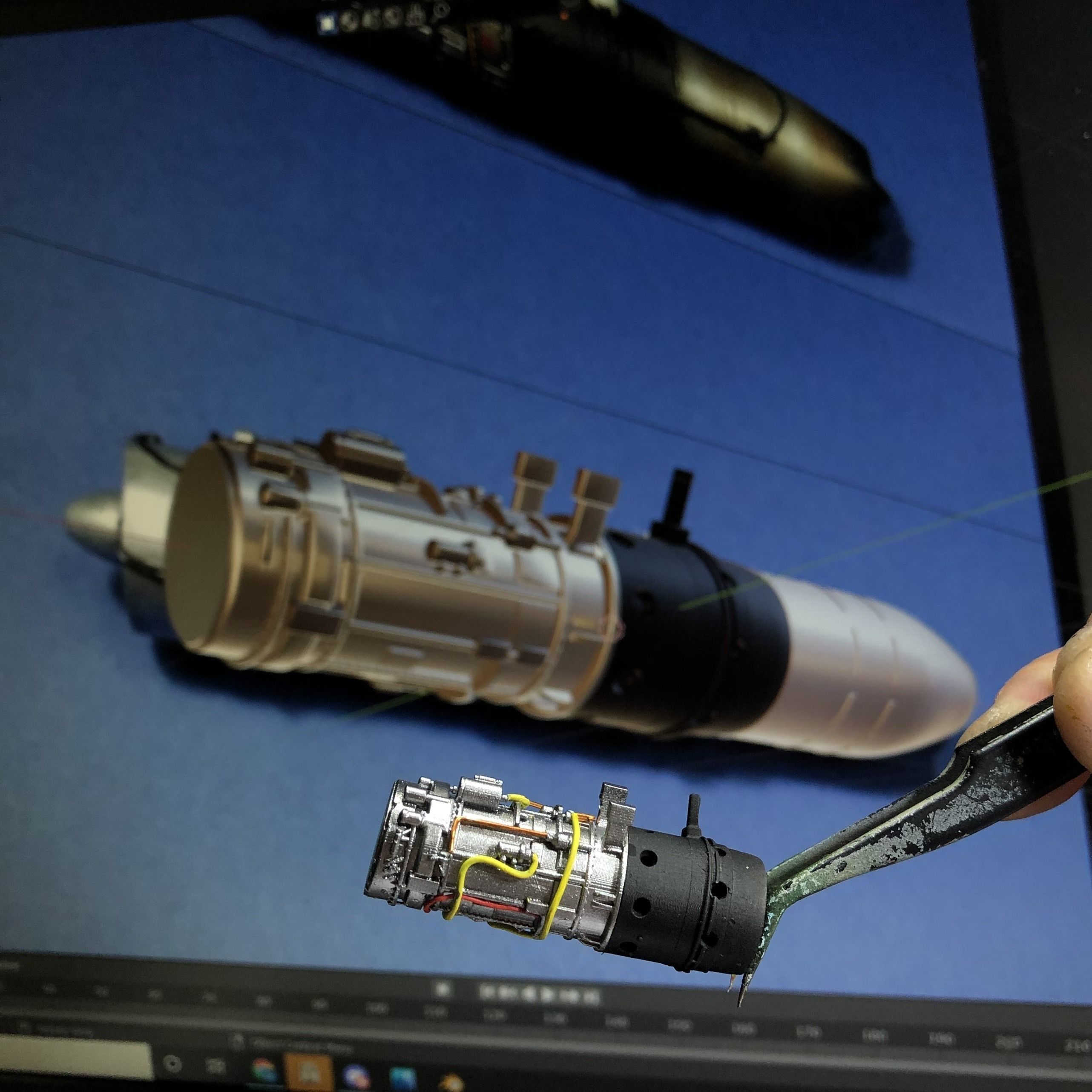 Me262 printable jet engine  3D print model_2