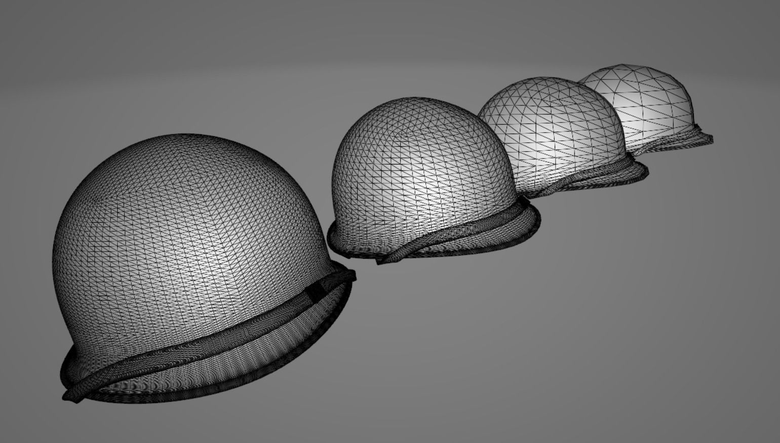 Accurate M1 Army Helmet 3D Model Low-poly 3D model_5