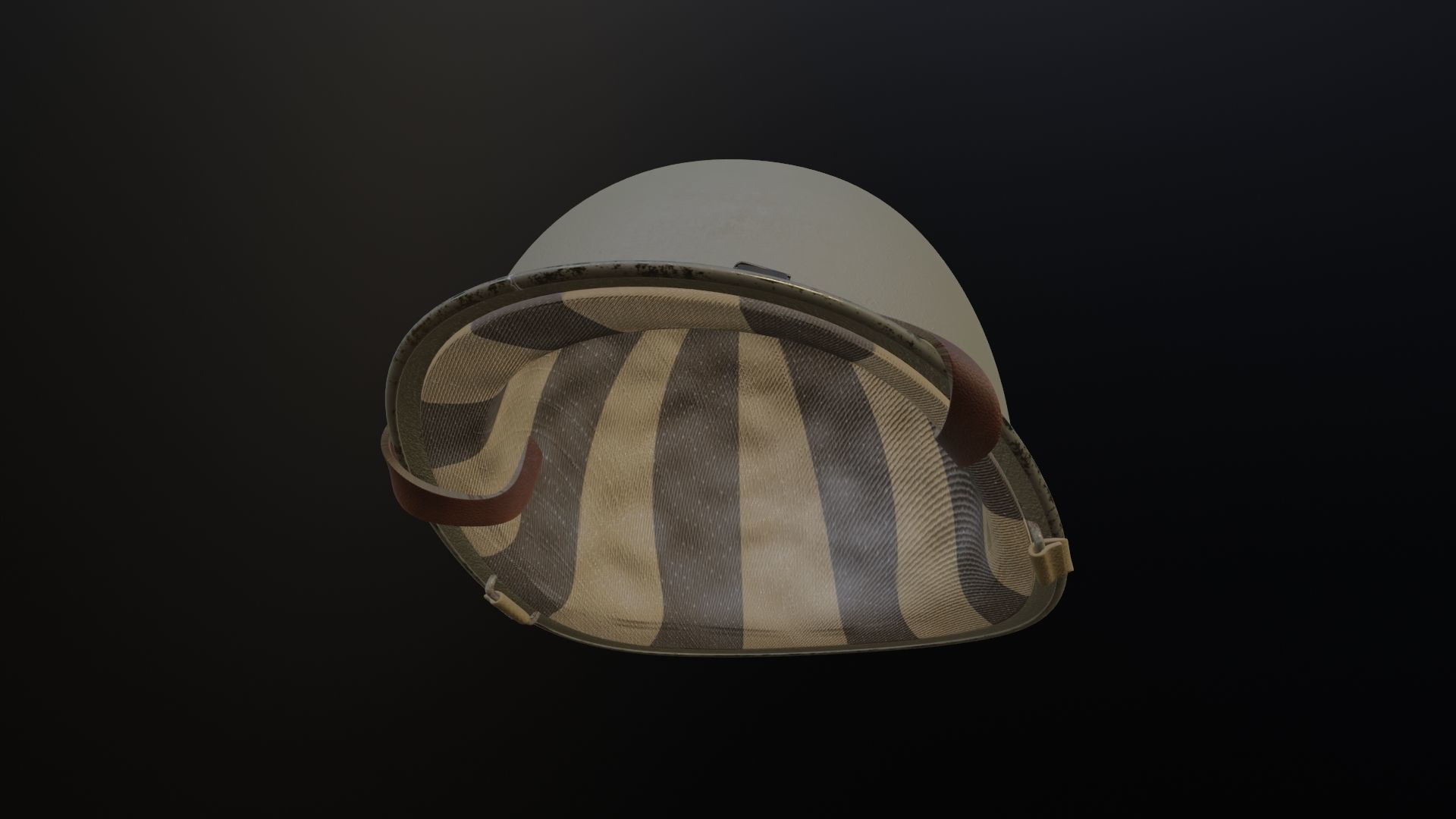 Accurate M1 Army Helmet 3D Model Low-poly 3D model_6