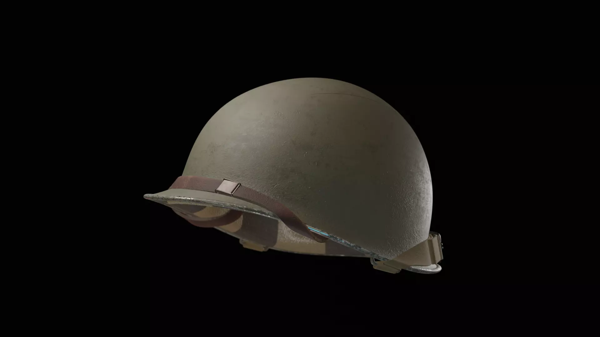 Accurate M1 Army Helmet 3D Model Low-poly 3D model_0